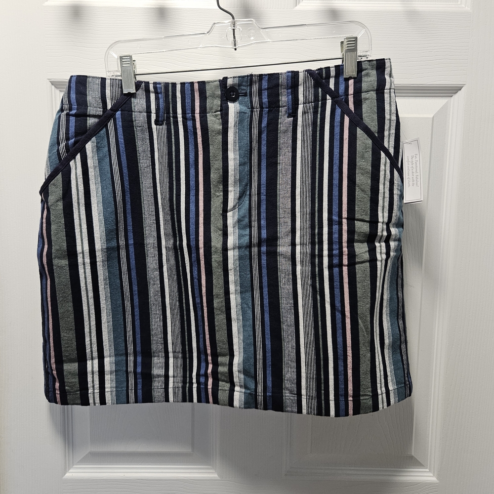 Christopher & Banks Multicolor Striped Skirt